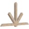 Ekena Millwork Kennewick Smooth Timber Gable Bracket, Douglas Fir, 96"W x 56"H x 5 1/2"D x 5 1/2"F, 14/12 Pitch GBW096X56X0606KEN00SDF - alternate 4